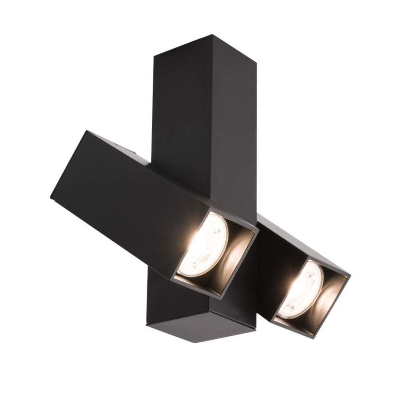 Lampa sufitowa Shilo Mitsuma czarna 2 x GU10 x 4W wym: 12 x 4 x 12 cm - 1 szt.