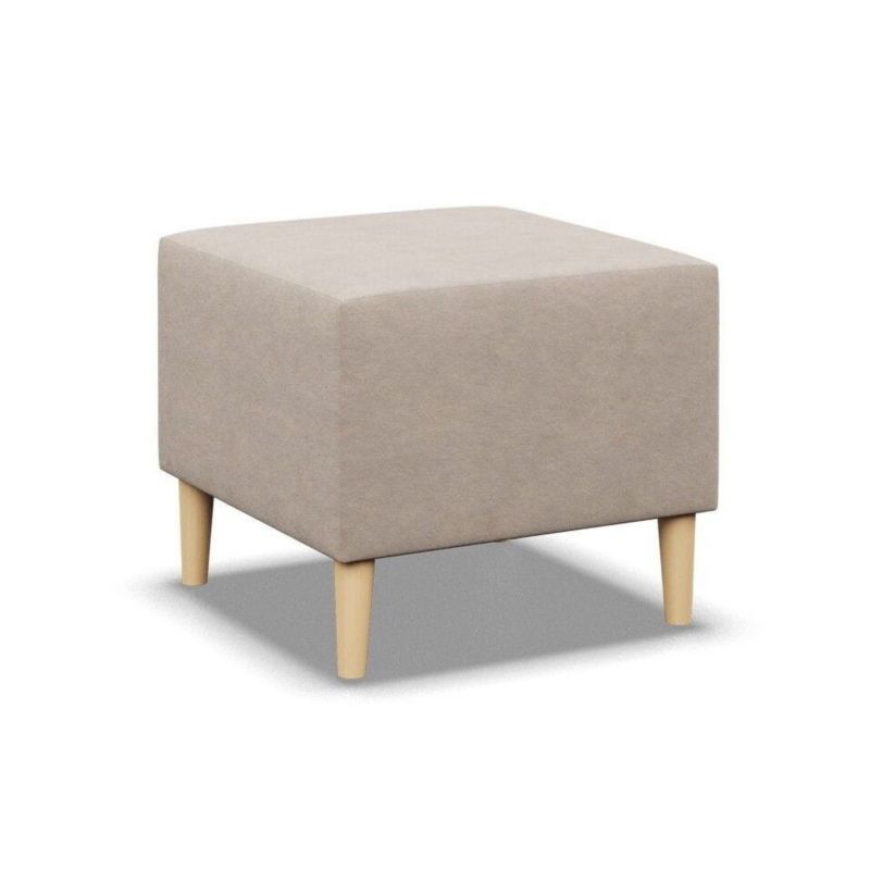 Pufa TYLETEGOTU podnóżek MILO velvet beżowy 1 szt
