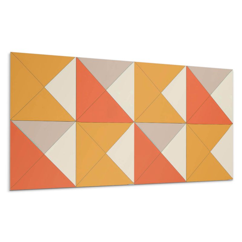 Kafelki samoprzylepne Wallfluent 60x30 cm Kreatywne trójkąty w stylowym rozmieszczeniu 6 szt.