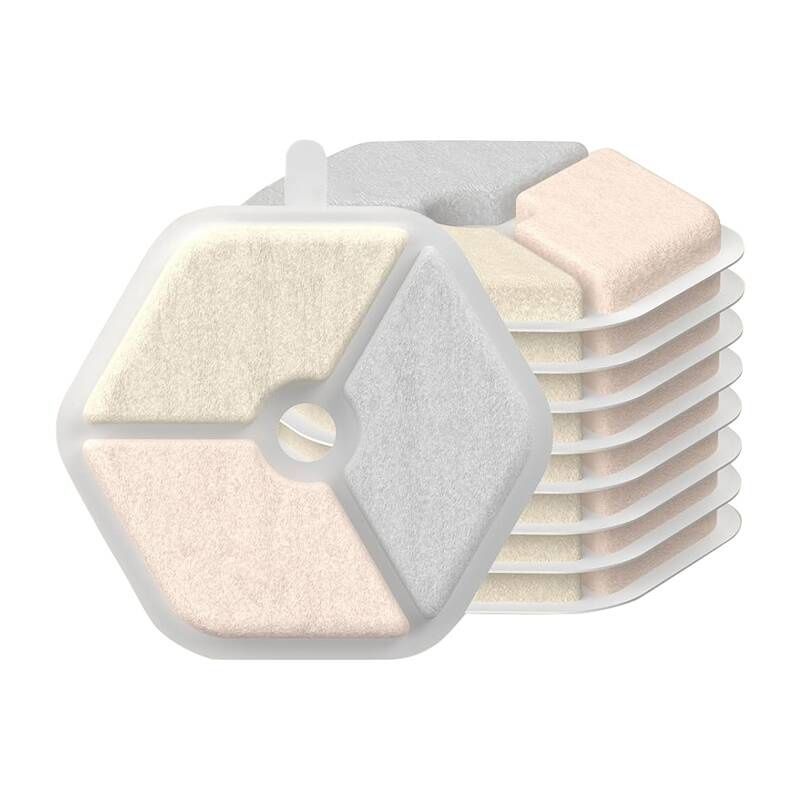 Filtry do bezprzewodowej fontanny/poidła dla zwierząt Oneisall PTM-643 biały 9 szt.