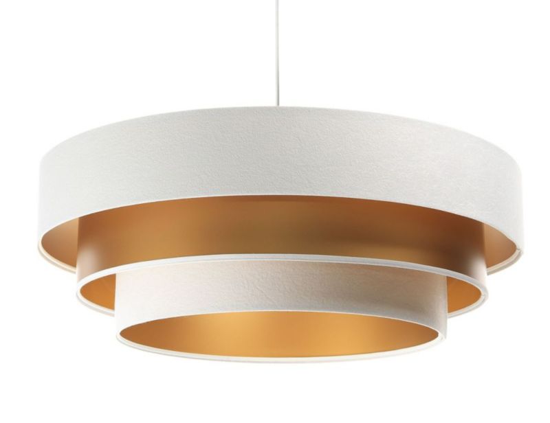 Lampa Bps Koncept wisząca TRIO MIX biała/złota 1 szt