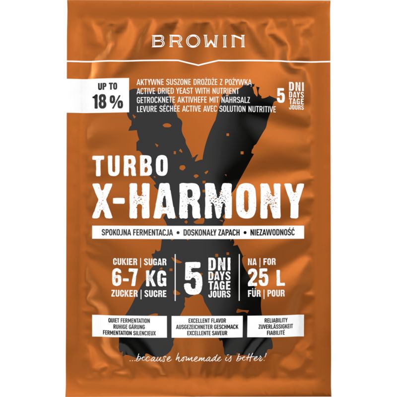 Drożdże Turbo X-Harmony 25 l 138 g