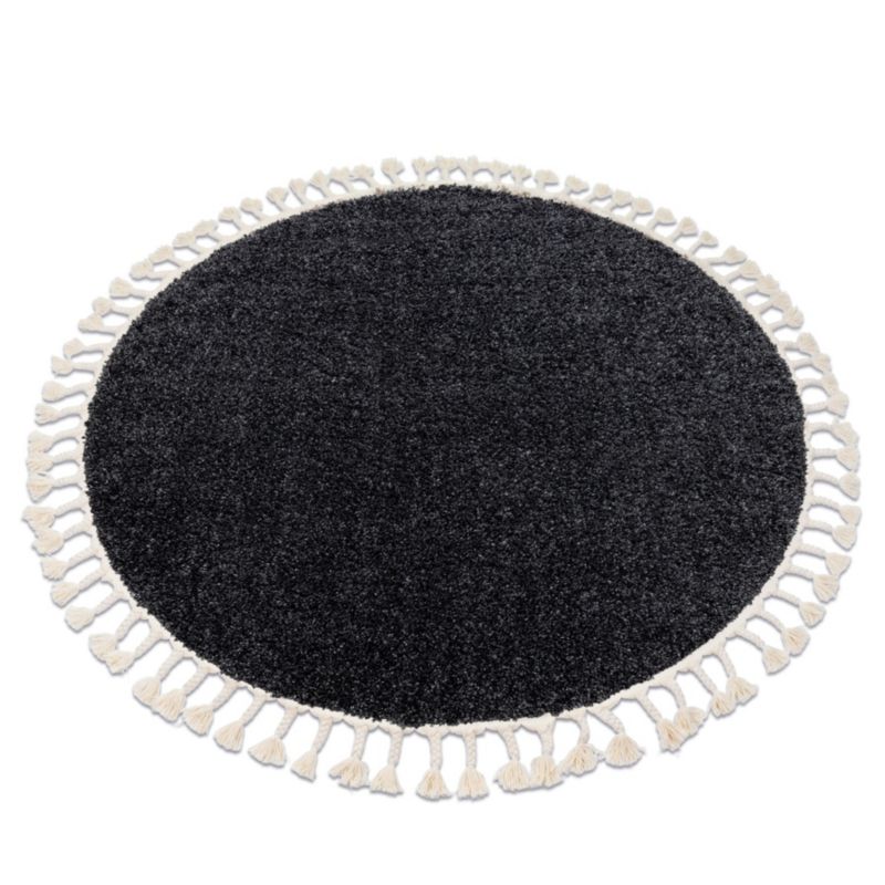 Dywan Berber RugsX koło 120 cm szary GR3849 1 szt.