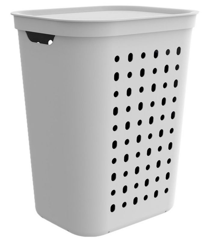 Kosz na bieliznę Rotho Jona 55 l biały