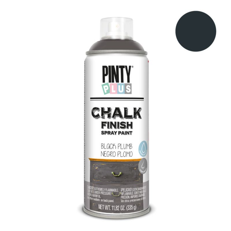 Farba kredowa do mebli w sprayu PintyPlus Chalk Finish 400ml spray czarna śliwka matowe 1 szt