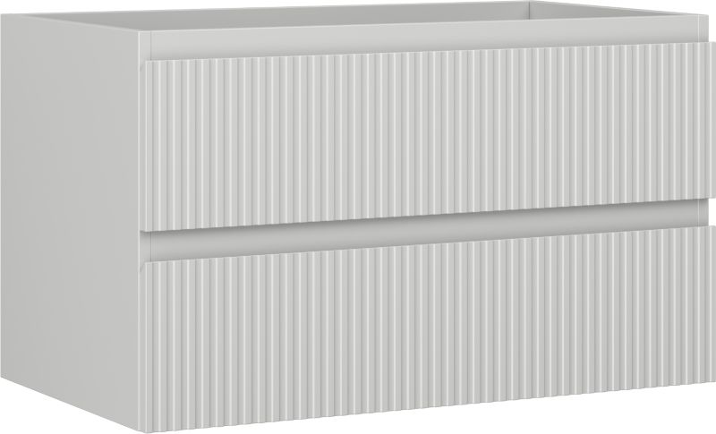 Szafka łazienkowa podumywalkowa Mexen Rivel szary mat 80 cm 2 szuflady 1 szt.