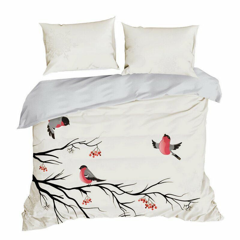 Pościel Berry Eurofirany 160 x 200 biały satyna 1 kpl.