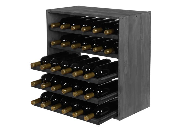 Stojak na wino MODO24 wysuwane leżnie 30 butelek szary 1 szt.