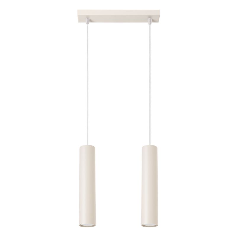 Lampa wisząca Sollux Lighting Lagos 4689 beżowa nowoczesna 2xGU10 x 1 szt.