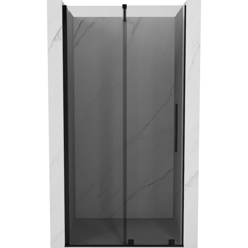 Drzwi prysznicowe rozsuwane Mexen Velar grafit czarne 120 cm 1 szt.
