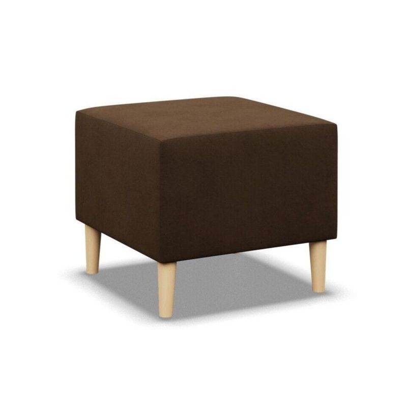 Pufa TYLETEGOTU podnóżek MILO mikrofaza brązowa 1 szt