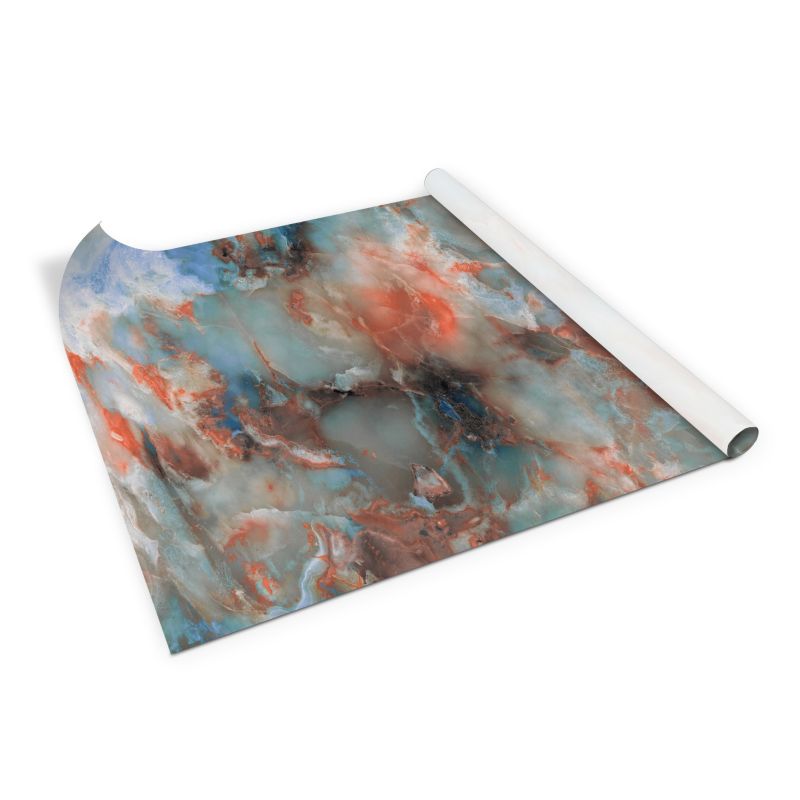 Samoprzylepna okleina Tulup 100x50 cm Kolorowy marmurowy wzór 1 szt.