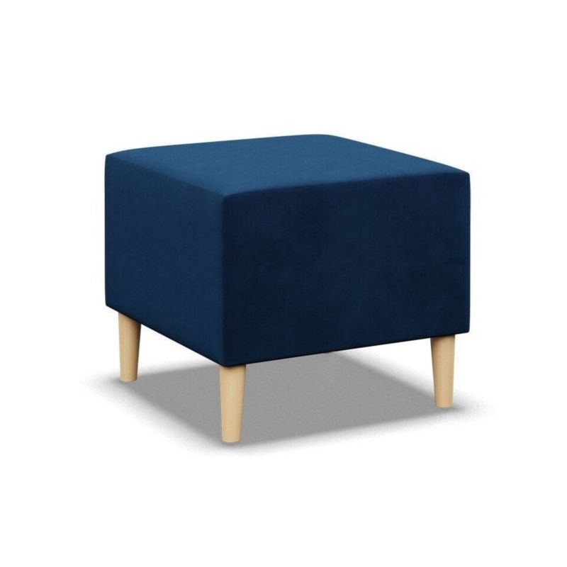 Pufa TYLETEGOTU podnóżek MILO mikrofaza granatowa 1 szt