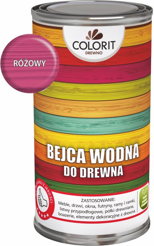 Bejca wodna Colorit Drewno różowa 0,5 l