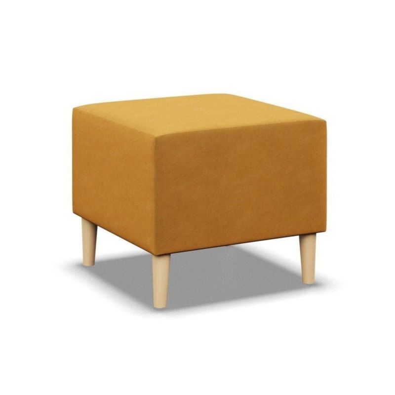 Pufa TYLETEGOTU podnóżek velvet żółty MILO 1szt