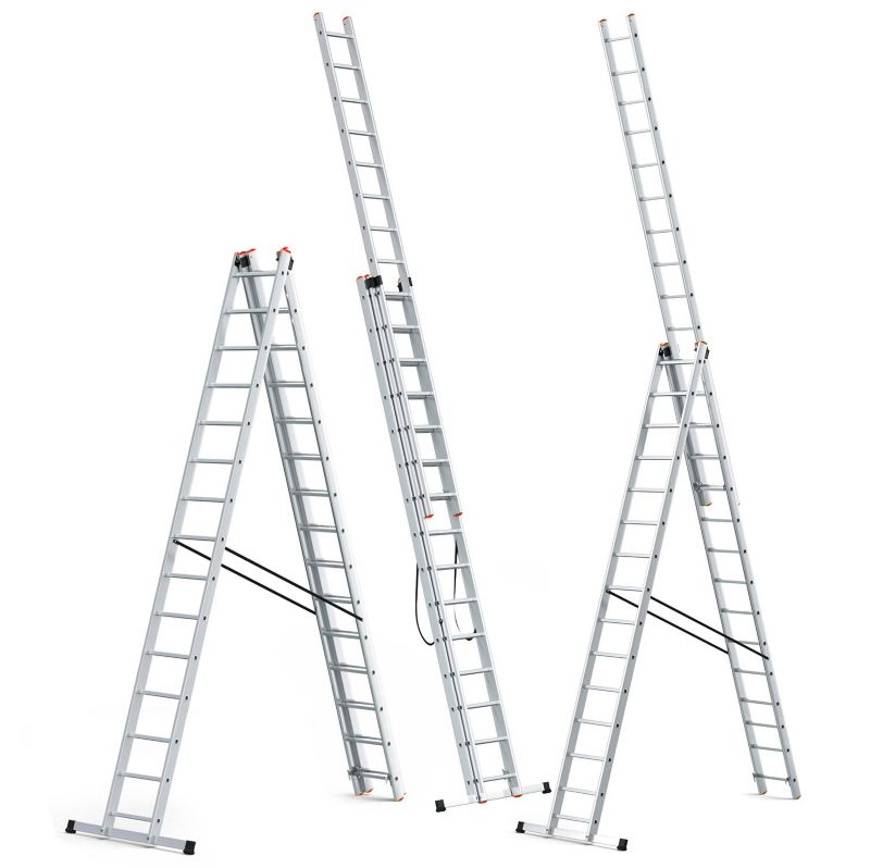 Drabina aluminiowa wielofunkcyjna 3x15 HIGHER na schody 1 szt.