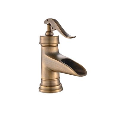 Bateria umywalkowa Lauferi PALLAS mosiężna stojąca szczotkowany mosiądz retro 1 szt.