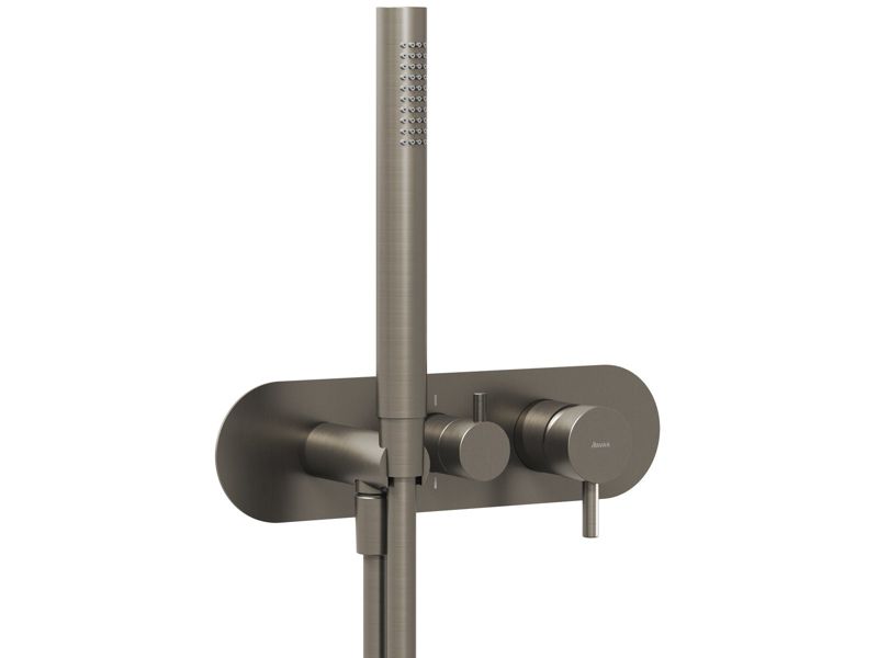 Bateria podtynkowa Ravak Espirit ES 065.20GB do R-box, z przełącznikiem, z zestawem prysznicowym, grafit 1 szt