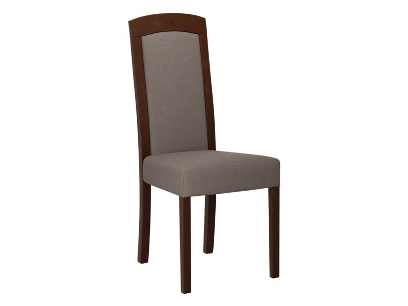 Krzesło MIRJAN 24 tapicerowane Roma VII orzech/brązowa plecionka 1 szt.