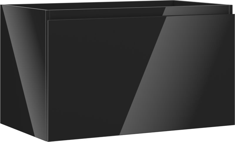 Szafka łazienkowa podumywalkowa Mexen Orio czarna połysk 80 cm 1 szuflada 1 szt.