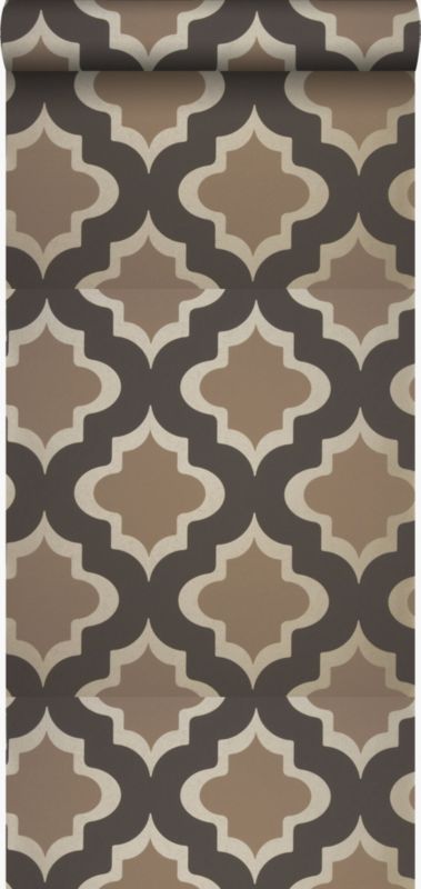 Tapeta Origin Wallcoverings motyw kasby jasny brąz 52 cm x 10.05 m - 1 rol.