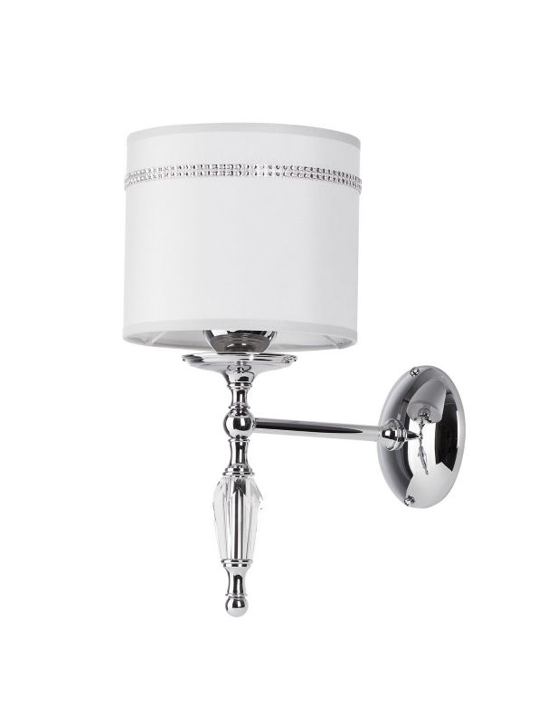 Kinkiet ścienny Jupiter HILTON chromowany szary 1xE27x20W IP20 - 1 szt.