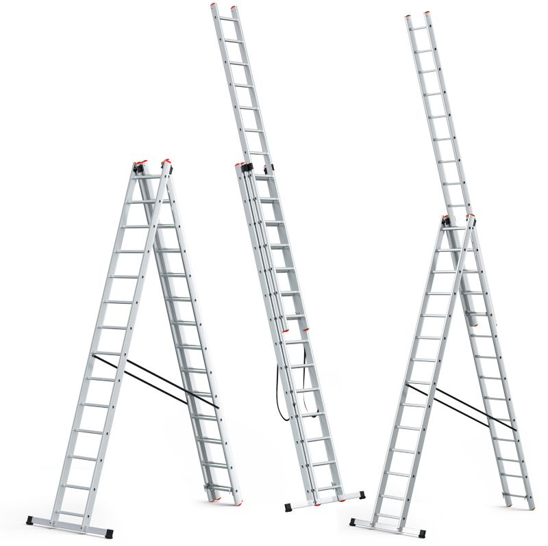 Drabina HIGHER aluminiowa wielofunkcyjna 3x14 na schody 1 szt.