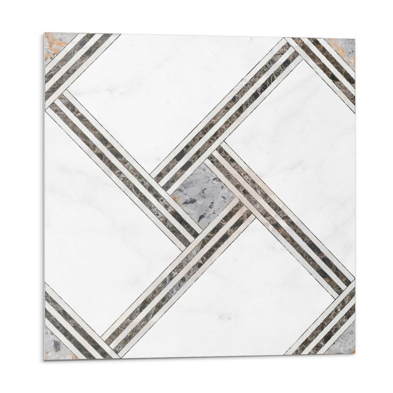 Kafelki samoprzylepne Wallfluent 30x30 cm Abstrakcyjne linie w stylu geometrycznym 9 szt.