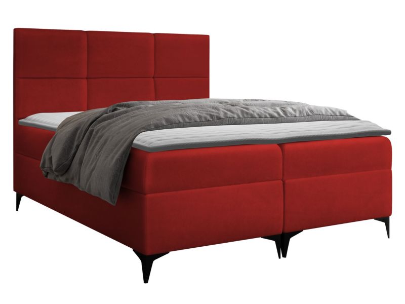 Łóżko kontynentalne MIRJAN 24 Fava 140x200 czerwony 1 szt.