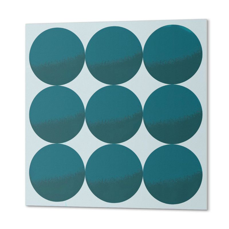Ścienne Kafelki PCV ArtPrintCave 30x30 cm Układ okręgów w siatce 9 szt.