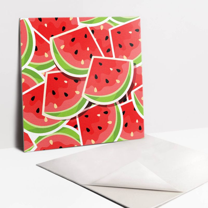 Kafelki samoprzylepne Tulup 30x30 cm Kawałki arbuza 9 szt.