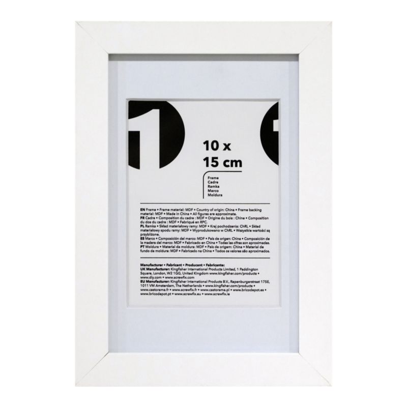 Ramka na zdjęcia OPP 10 x 15 cm biały mat