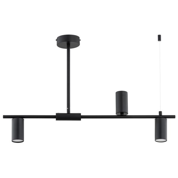 Lampa wisząca Alfa Uranos czarna nowoczesna 3xGU10 x 10W 1 szt.
