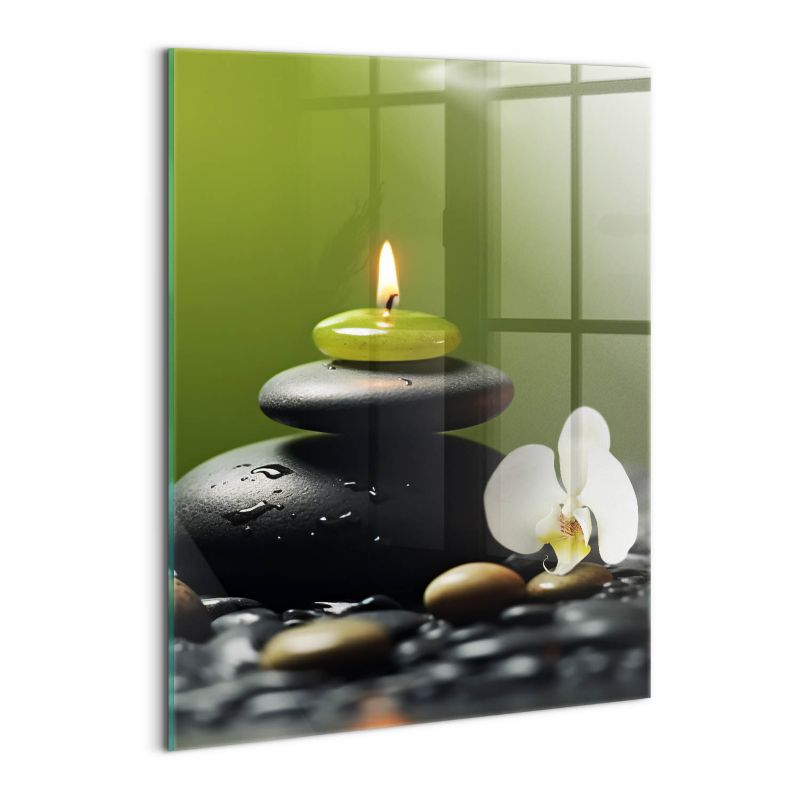 Szklany Obraz Ścienny Wallfluent 60x80 cm Zen relaks natura i kamienie 1 szt.