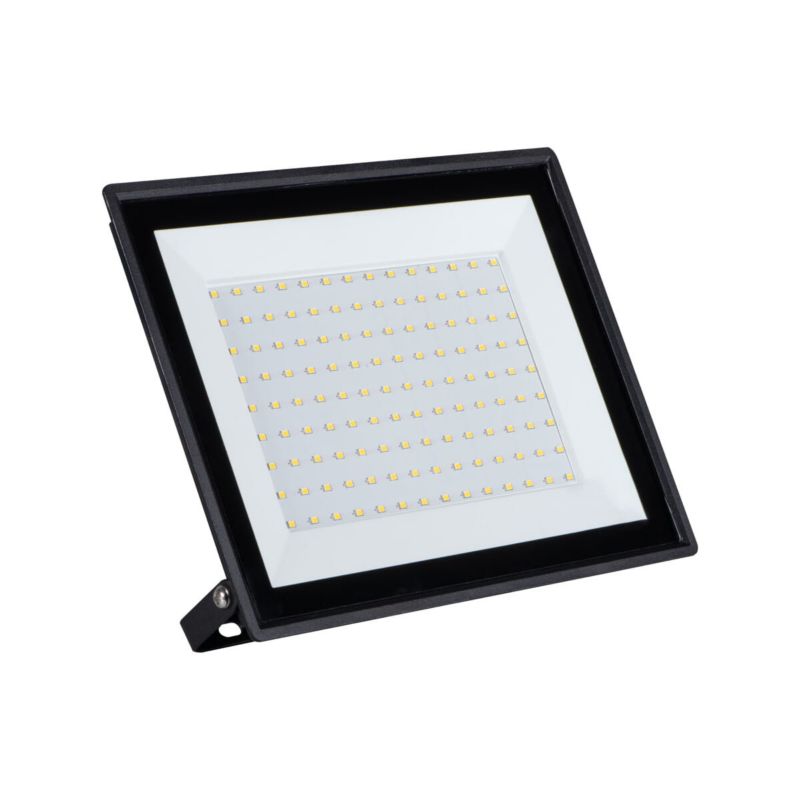Naświetlacz LED Miledo czarno-transparentny LED 100W 4000k 9500lm IP65 wym: 22,2 x 27 x 2,7 cm aluminium - 1 szt.