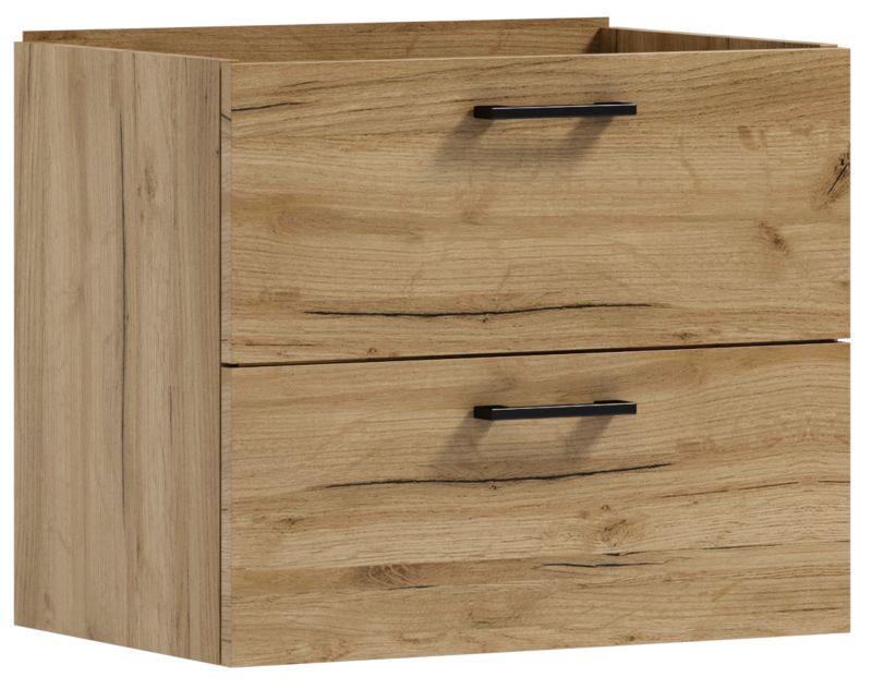 Szafka łazienkowa wisząca LUNA 80 dąb craft złoty wpuszczana 1 szt.