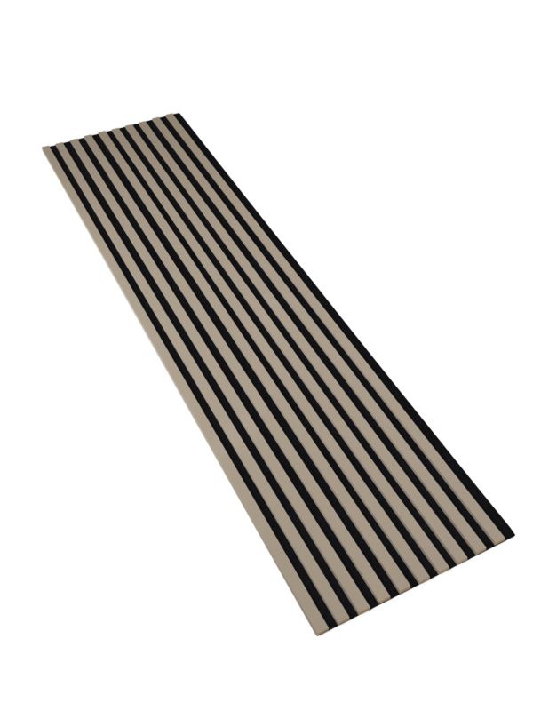 Lamele Ścienne na Czarnym Filcu SunWood 275x58cm Panel Dekoracyjny Piaskowy 1 szt.