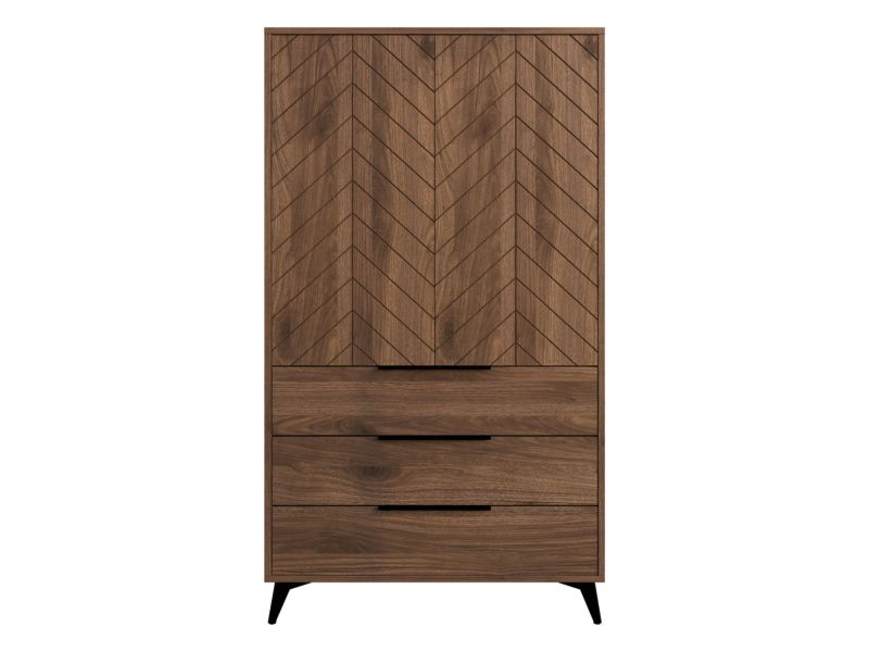 Szafa MIRJAN 24 dwudrzwiowa Xylix 2D3SZ orzech okapi 1 szt.