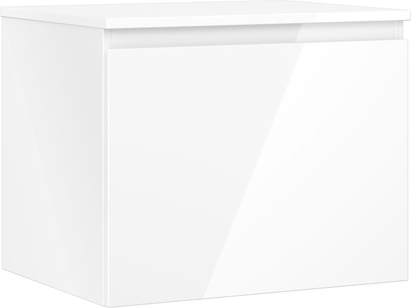 Szafka łazienkowa podumywalkowa Mexen Orio biały połysk 60x47 cm 1 szuflada 1 szt.