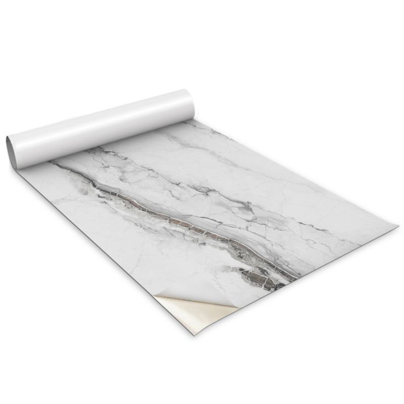 Okleina Meblowa Wallfluent 100x50 cm Szary marmur Folia Na Meble I Szafki 1 rol.