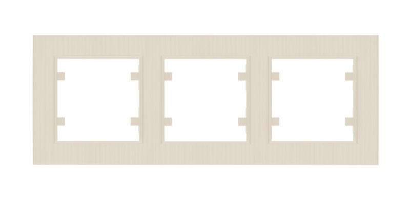 Ramka potrójna Makel Karea Perla ryflowana