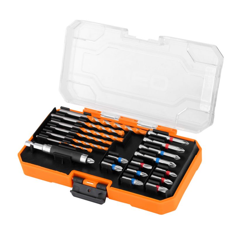 Zestaw wierteł i bitów NEO TOOLS, 20 el. 1 kpl