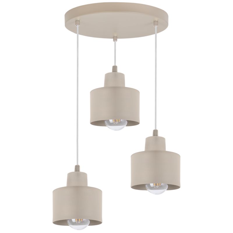 Lampa sufitowa wisząca Light Home LH Panta okrągła 3xE27 kaszmir 1szt.