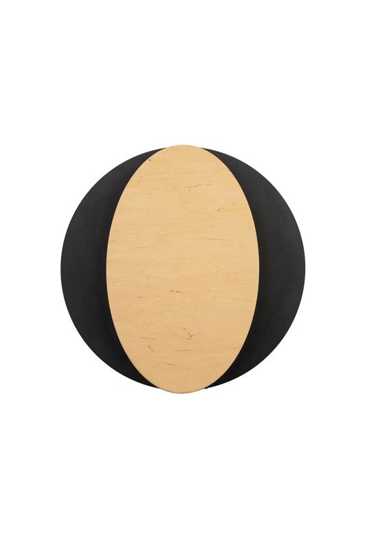 Kinkiet ścienny Sigma Lighting Ovo czarna brzoza styl nowoczesny 2 x G9 x IP20 wym: 26 x 26 x 5,5 cm - 1 szt.