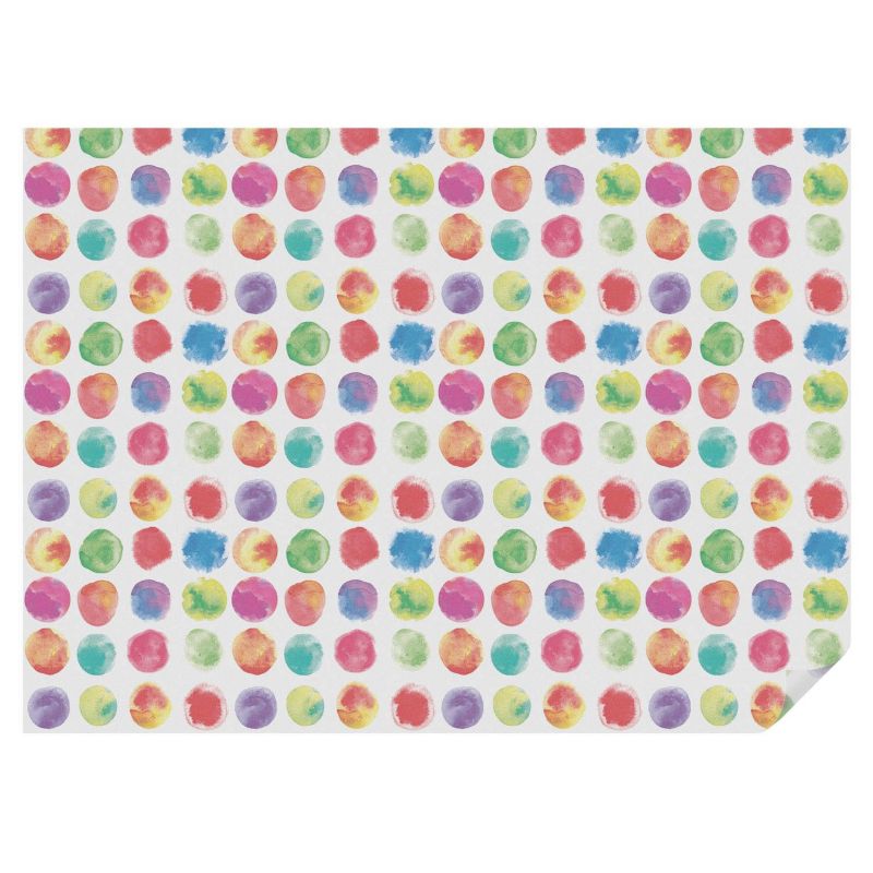 Folia Mrożona Witraż Tulup 200x146 cm Naklejka Maskująca Szybę Barwne akwarelowe kółka nowoczesny styl 1 rol.