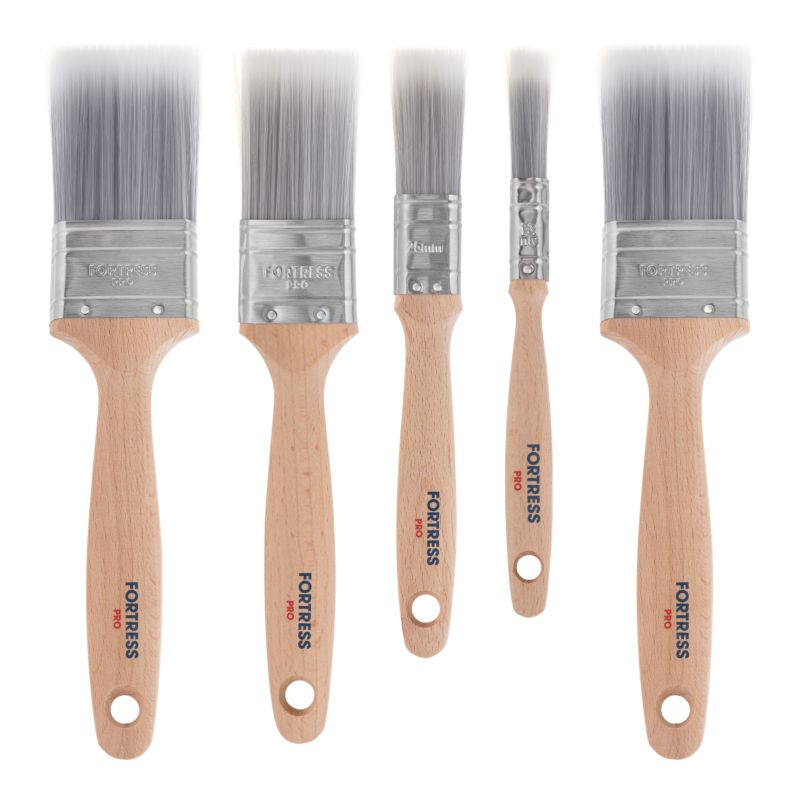 Zestaw pędzli płaskich Fortress Pro 5 szt.