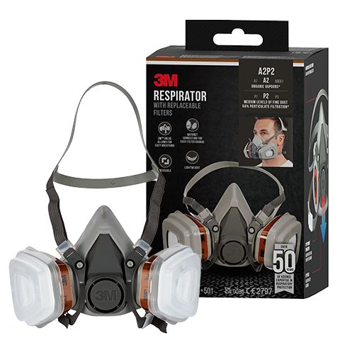 Półmaska z wymiennymi filtrami 3M 6002KIT-1 A2P2 opary organiczne