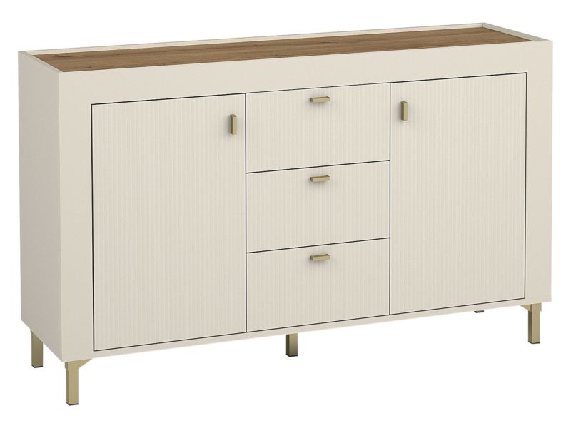 Komoda MIRJAN 24 Mossa 2D3S MO06 kaszmir/dąb whisky 1 szt.