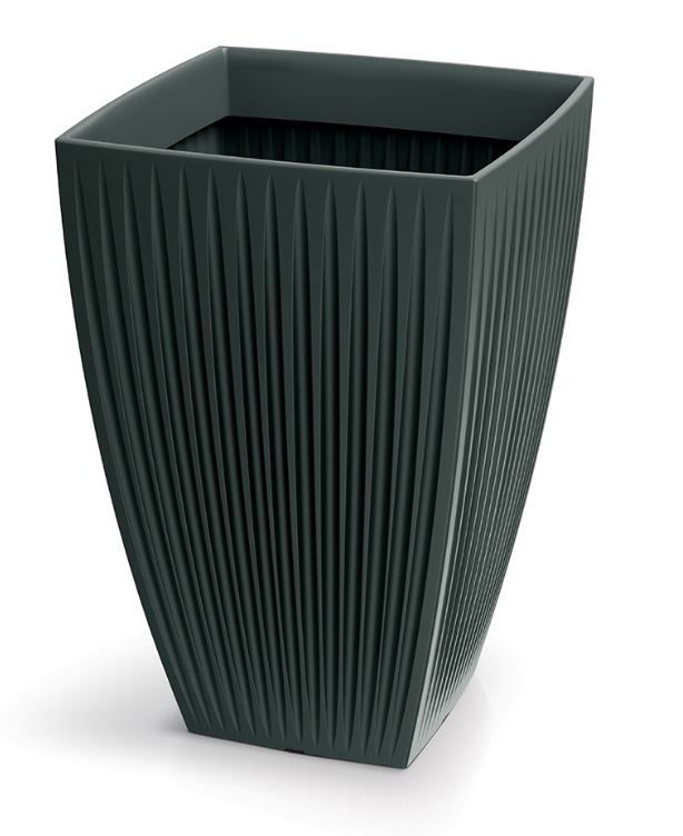 Doniczka PROSPERPLAST z wkładem antracytowa Latia Square High TLSO40H-466R 1szt.