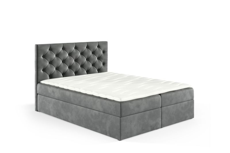 Łóżko kontynentalne SOFELLO Sara Box 200x200 bez nóg riviera91 1szt.